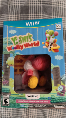 Brand New - Yoshi's Woolly World and Pink Yarn Yoshi Nintendo Wii-U - Sealed