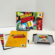 Nintendo Bomberman Hero (Nintendo 64) Game Cartridge w/ Box & Manual