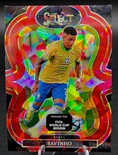 25-2026 Panini Select Savinho Road To WC Brazil#198 Red Ice Prizm