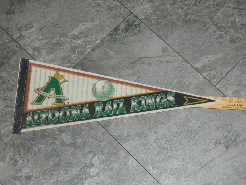 Vintage 1996 Altoona Rail Kings  Minor League Baseball Pennant Defunct
