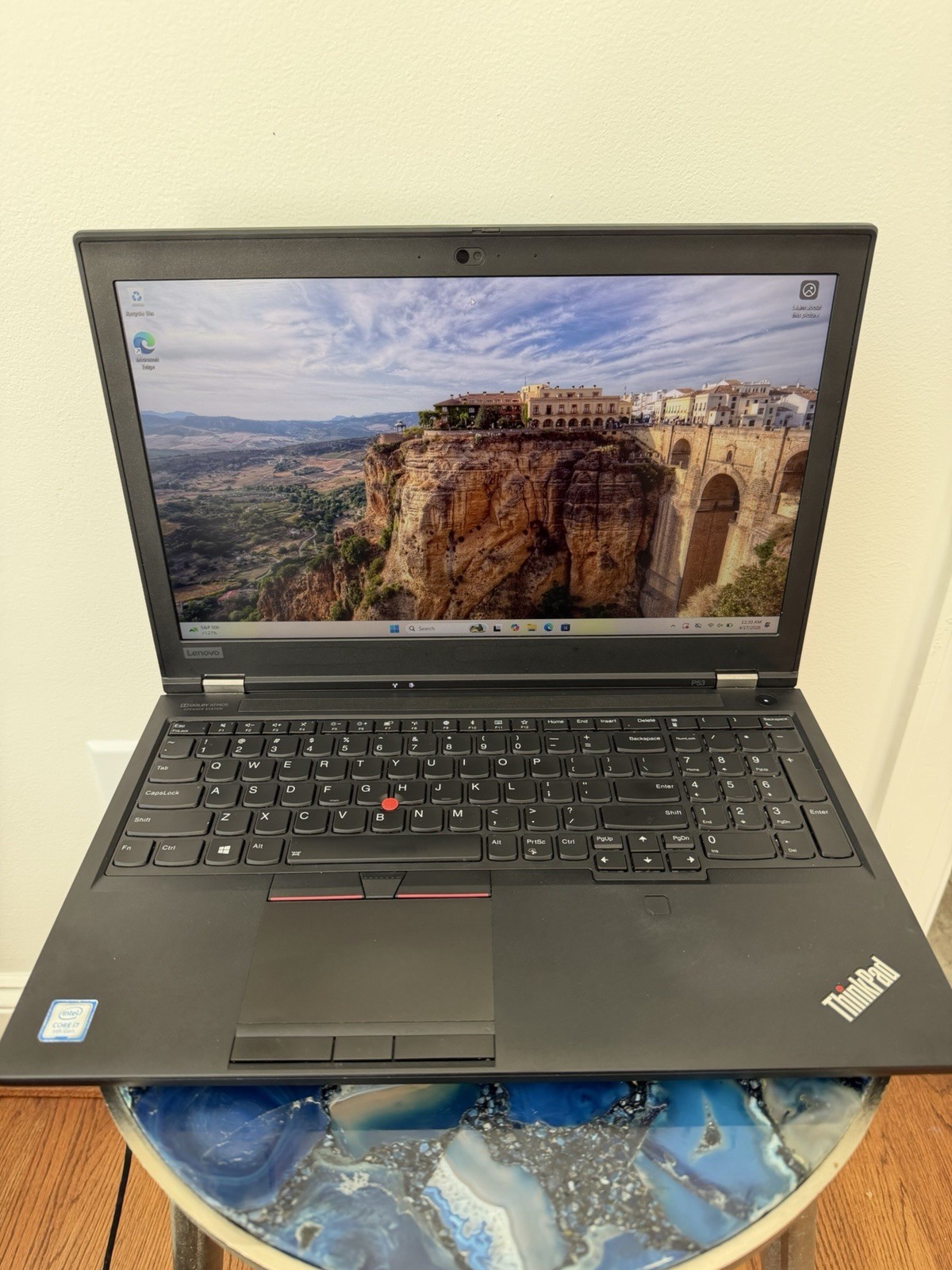 Lenovo ThinkPad P53 15.6, 15.6-Inch Laptop, with i7-9750H, 512gb SSD (Solid State Drive), Windows 11 Pro