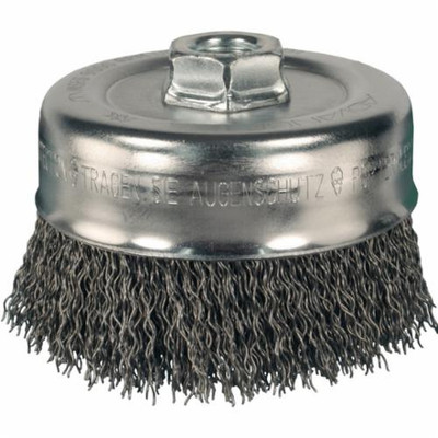 PFERD 82243 Minigrinder Cup Brush, 2-3/4'' Dia, 5/8-11 Arbor, 0.014'' Wire
