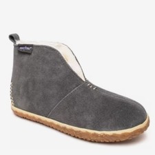 Minnetonka Gray Tucson Suede Slippers Ankle Boots Women's Size 8M