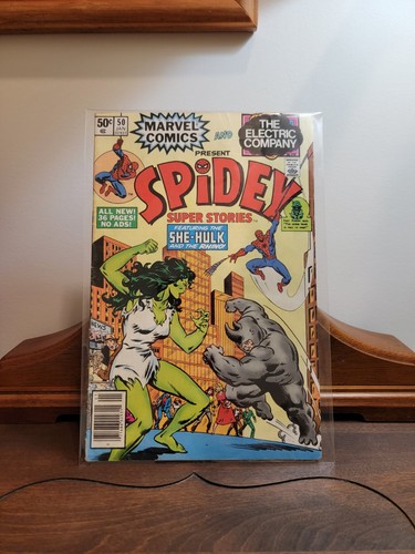 Spidey Super Stories #50 Featuring the She-Hulk and The Rhino (January 1981)
