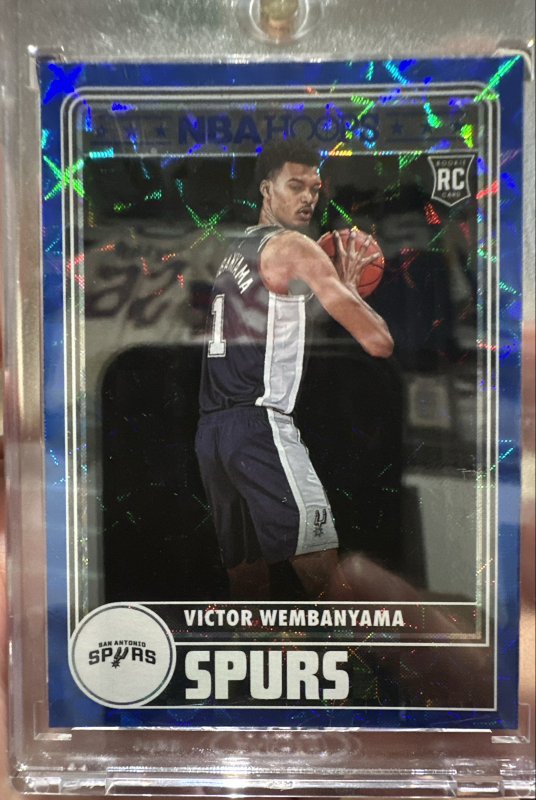 2023-24 Panini NBA Hoops - Hoops Tribute Victor Wembanyama #298 Hyper Blue (RC)
