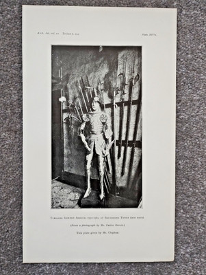 A Tyrolese Skirted Armour at Southdene Tower - Antique Print - 1900