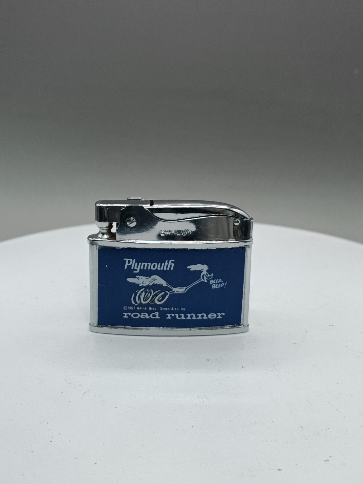Vintage Plymouth Chrysler Roadrunner Promo Flat Ad Cigarette Lighter
