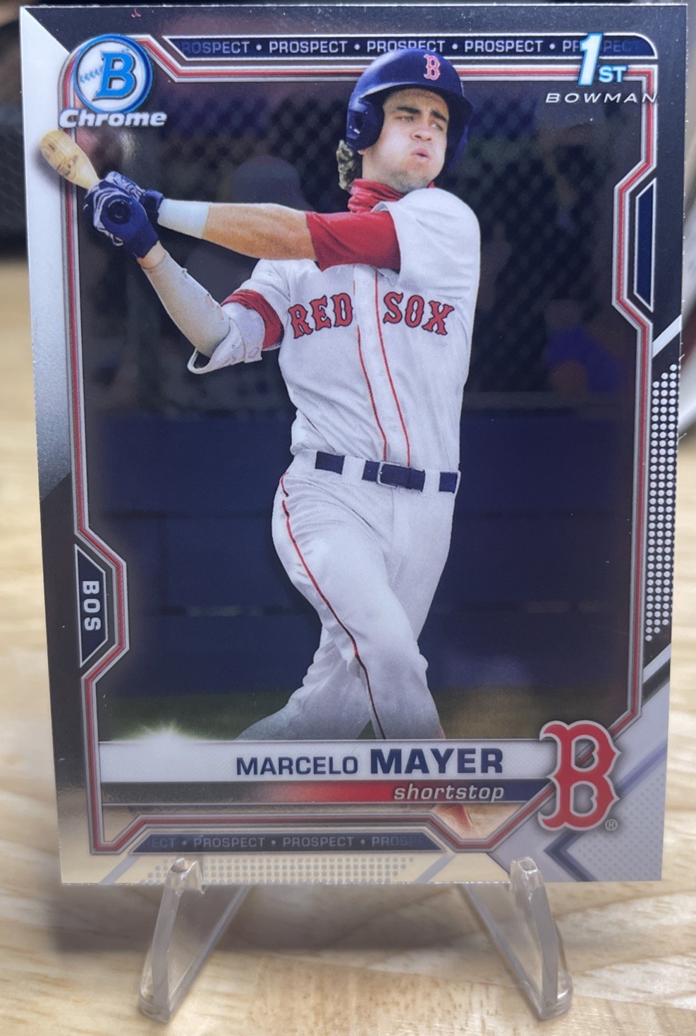 2021 Bowman Draft #BDC-174 Marcelo Mayer 1st Chrome Boston Red Sox NRMT+ 🔥🔥
