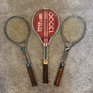 Paire Ancienne De Raquettes De Tennis Wilson T 3000 - Taille