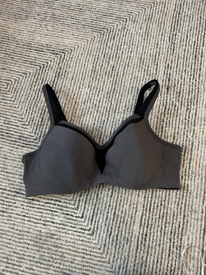 Torrid Active Sports Bra 42DD Black Grey Plaid Underwire Supportive Workout