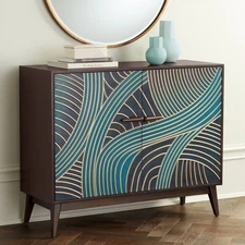 55 Downing Street Delilah 35 1/4" Wide Multicolor 2-Door Accent Chest