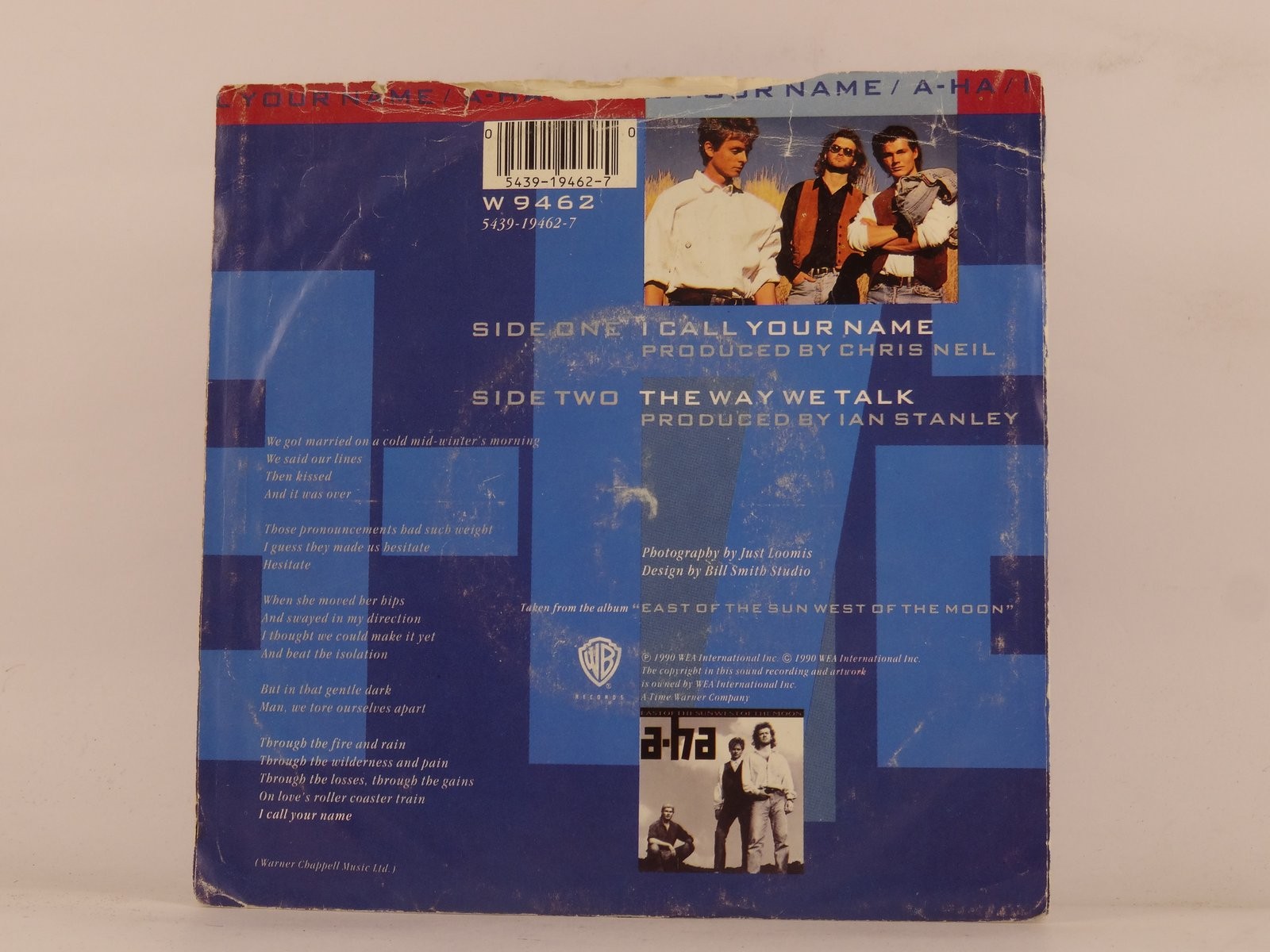 AHA I CALL YOUR NAME (114) 2 Track 7" Single including Picture Sleeve ...