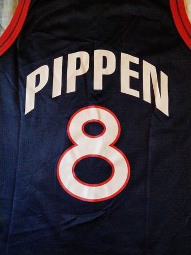 Scottie Pippen #8 Team USA. 90's Champion Jersey Size 40 Made In USA - Picture 2 of 12