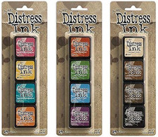 Ranger Tim Holtz Distress Mini Ink Pad Kits 1, 2 and 3 Bundle