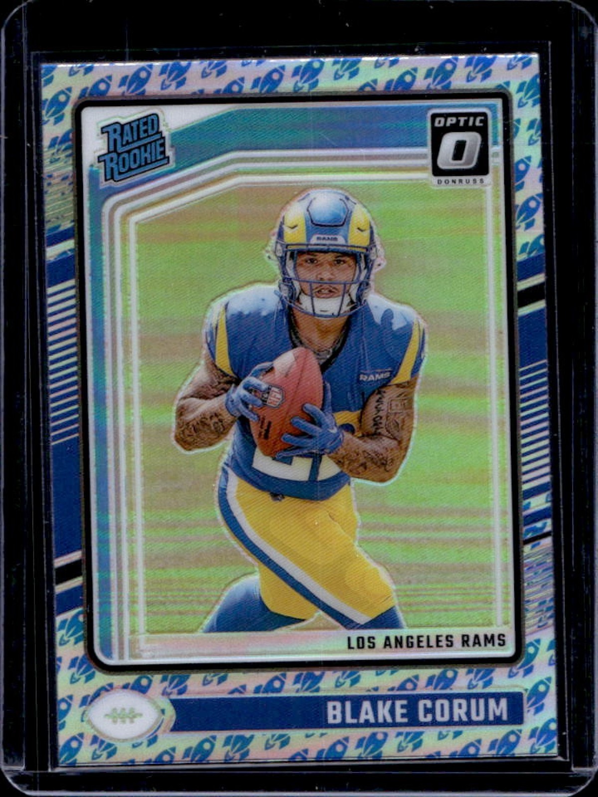 2024 Donruss Optic Blake Corum Rocket Rated Rookie #208 Rams