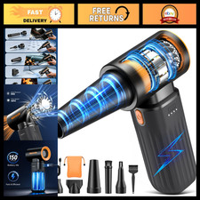High-Speed Compressed Air Duster, Brushless Motor, 3-Speed Adjustable Cleaner
