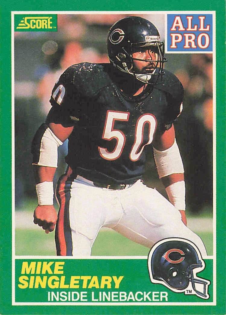 1989 Score Mike Singletary #50