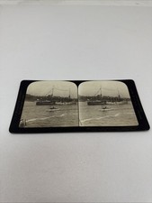 J.J. Killelea Stereoview HMS Duke of Edinburgh Hudson Fulton Celebration