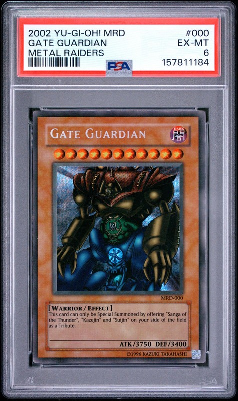 Gate Guardian (MRD-000, 2002) Yu-Gi-Oh! TCG Vintage EX-MT [PSA 6]