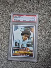 1980 TOPPS FOOTBALL CARD PSA 9 MIAMI DOLPHINS JIMMY CEFALO ROOKIE