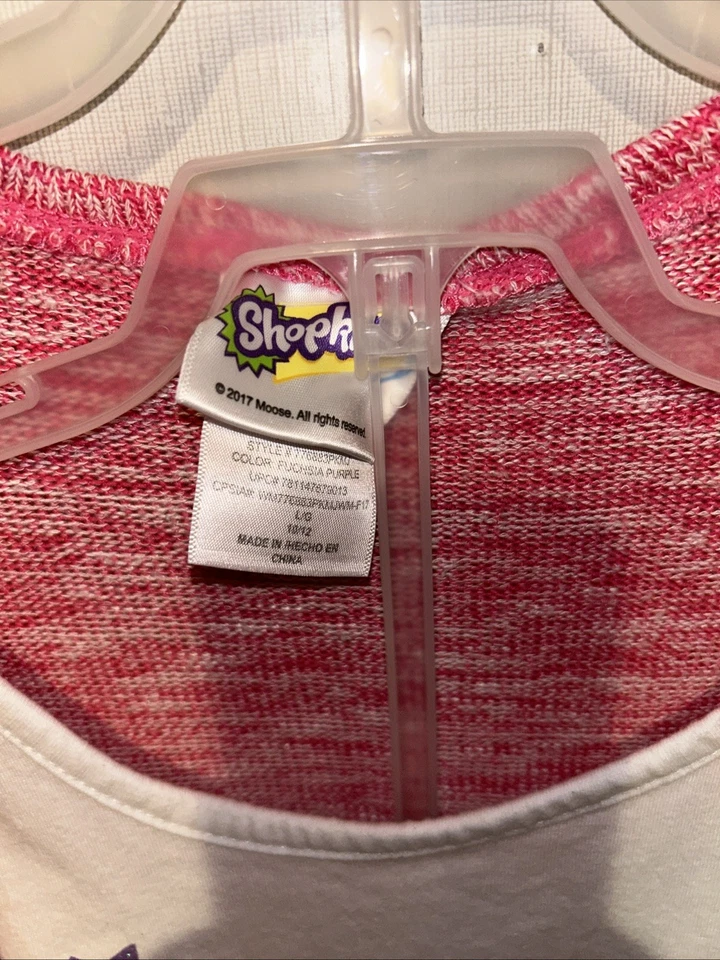 NEW SHOPKINS 2 PIECE LONG PANTS SHIRT PAJAMAS PJS GIRLS SIZE L 10-12 "SQUAD" - Image 3 of 4