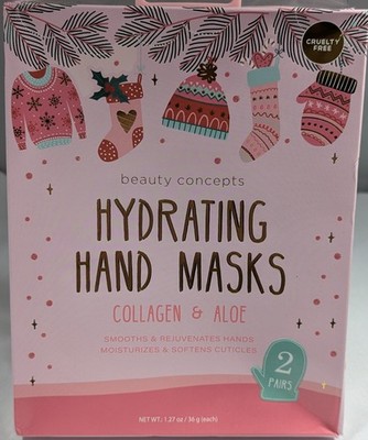 Beauty Concepts Hydrating Hand Masks Collagen & Aloe - 2 Pairs | eBay
