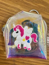 Unicorn Bag Keychain With Metal Ring And Shackle Clip Free Shipping
