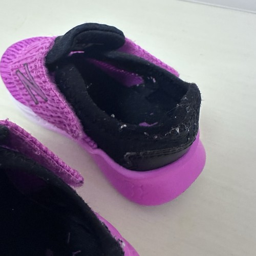 New Balance Fresh V1 Schaumstoff und Haken Schuhe Sneaker Baby Mädchen rosa schwarz Pull Gr. 5 - Bild 3 von 15