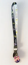 Sailor moon Luna Cat Neck Strap Lanyard Key chain Phone Card Badge Holder Black