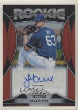 2019 Panini Prizm Rookie Auto Red Prizm Jacob Nix #RA-JN Auto 00dh