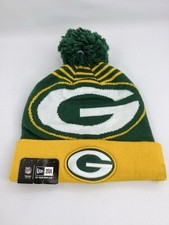 Green Bay Packers BEANIE NFL Cuffed with Pom Knit Retro NWT OSFM