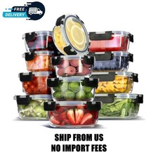 LammaLoe Glass Food Storage Containers with L...