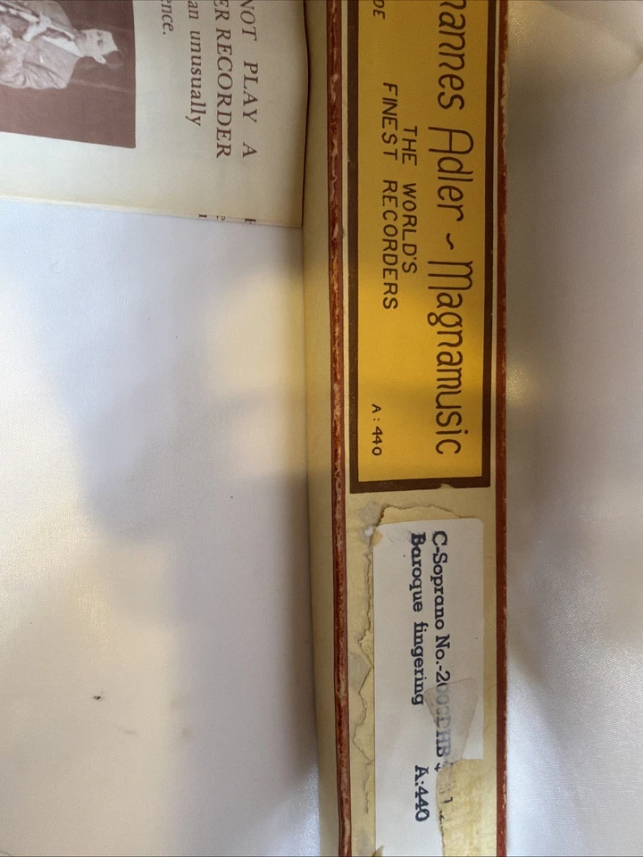 Johannes Adler - Magnamusic  C-Soprano NO 2000DHB BAROQUE FINGERING . RARE - Image 3 of 4