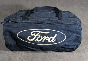 Vintage Ford Motor Company Denim Duffle Bag