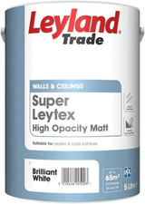 Leyland Trade Matt Emulsion Paint - Brilliant White 5L 6.38 per litre