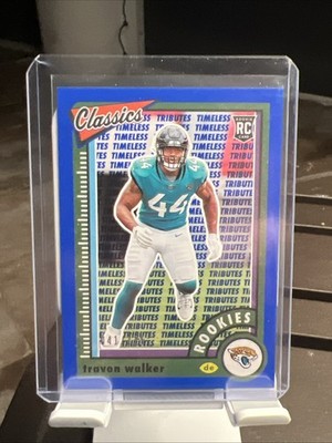 2022 Classics- Rookies Travon Walker #185 Timeless Tributes Light Blue /125 (RC)