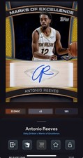 DIGITAL TOPPS NBA COLLECT 26 Antonio Reeves ICONIC GOLD SIGNATURE Read