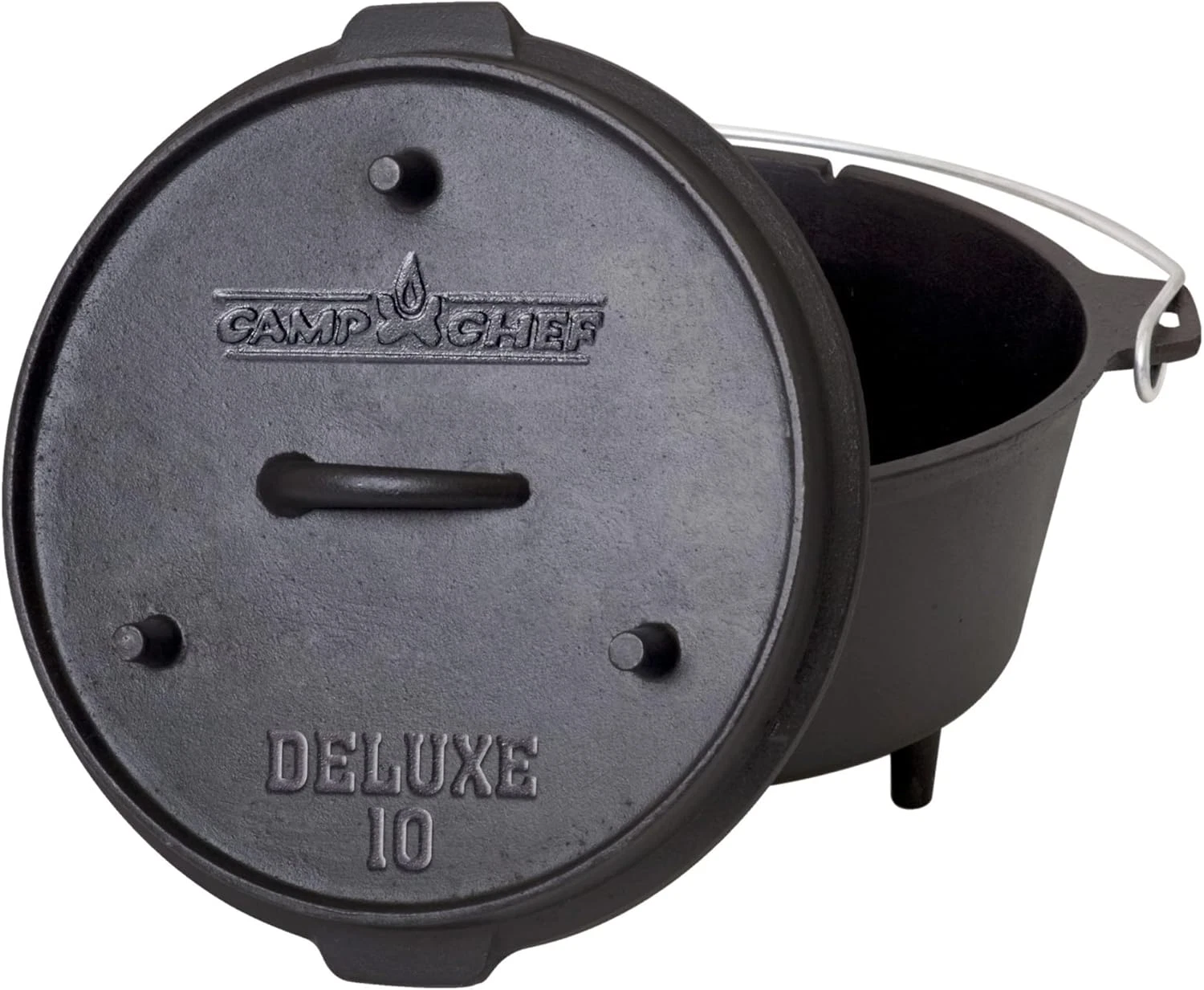 DO10-6 Quart Dutch Oven Pre-Seasoned Cast Iron with Lift Tool and Lid