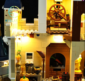 LED Light Kit for Disney Castle - Compatible with LEGO&reg; 71040 Set (Remote)