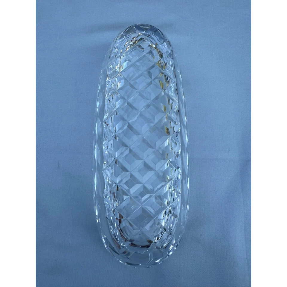 Prato de aipo oval vintage Waterford Crystal Glandore feito na Irlanda 9,5” - Imagem 4 de 4
