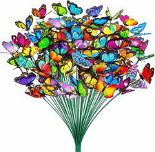 60PCS Butterfly Garden Decorations, 2.8 Inch Artificial Waterproof Butterflies w