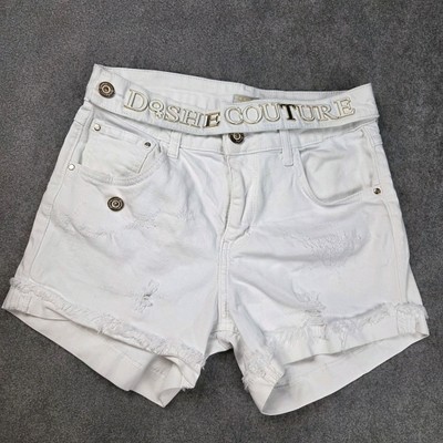 D-She Couture Denim Shorts Women's White Size 27 8 - 10 fast dispatch B207