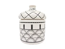 Grace's Teaware Porcelain Lidded Jar Canister Aladdin Palace Design 4" Tall