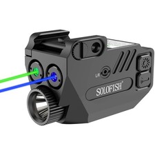 Solofish Pistol Laser Light Combo Green Blue Beams for Guns
