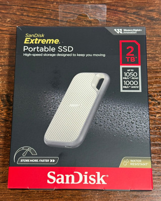 New SanDisk 2TB Extreme External Portable SSD Storage USB-C - Sealed in Box