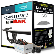 Für MERCEDES E-Klasse Limousine W214 Anhängerkupplung starr +eSatz 13pol 23- PKW