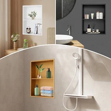 Recessed Shower Niche304 Stainless Steel Wall Niche Shower Storage for Bathroom