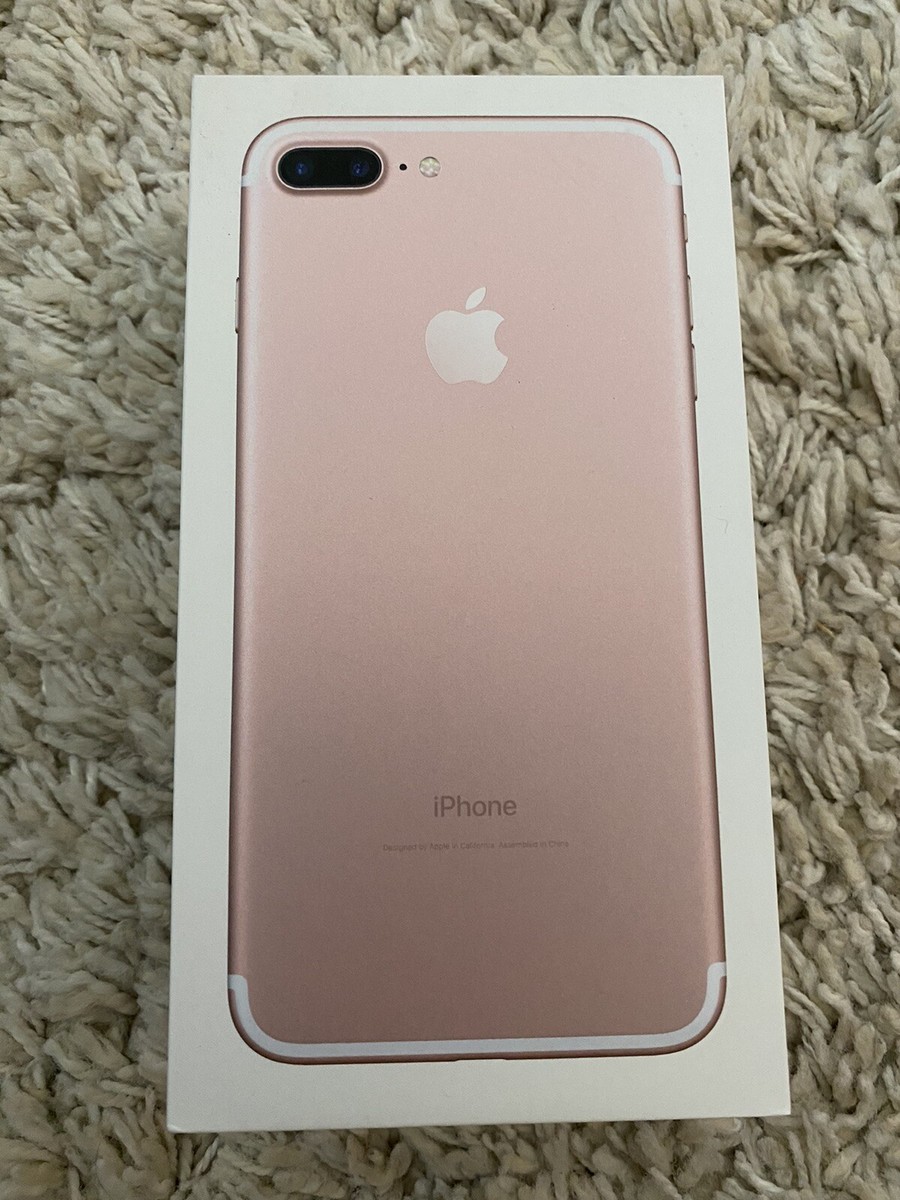 Apple iPhone 7 Plus Rose Gold 128 GB Empty Box ONLY - No Phone