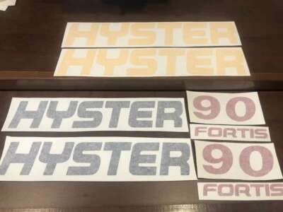 Hyster Forklift decal set Fortis 90 Hyster Forklift without safety kit