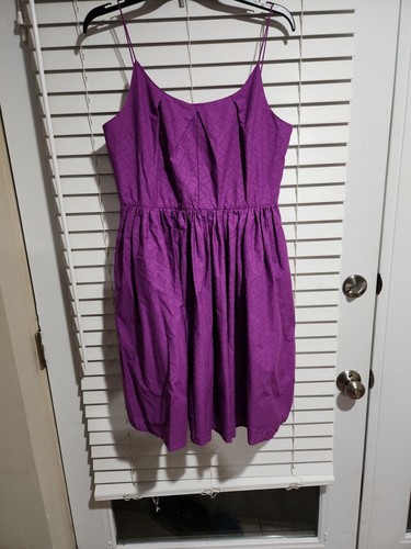 J Crew Womens Purple Sun Dress Size 10, NWT Originally $98